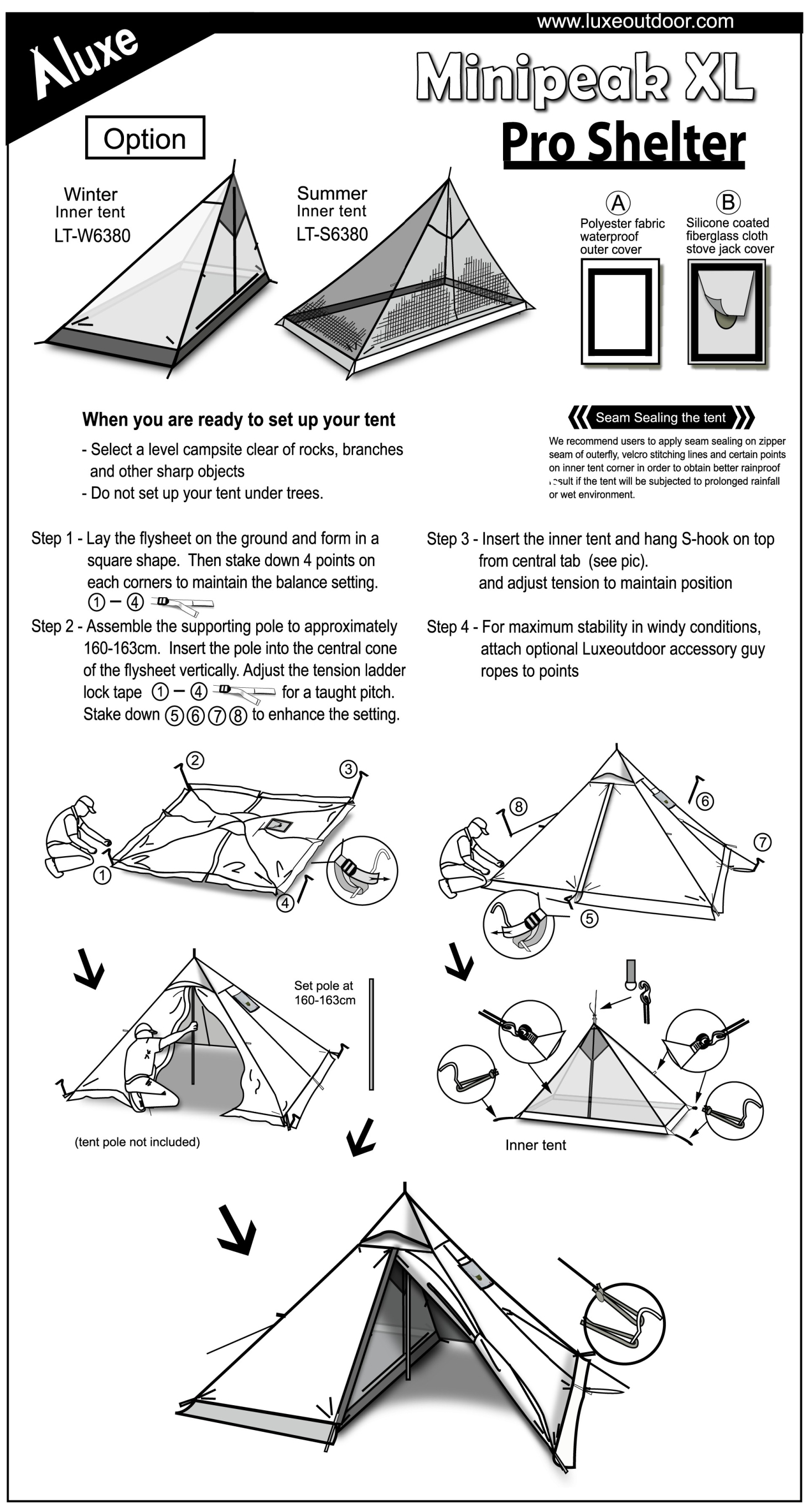 テンマクデザイン サーカス vs ミニピークXL（煙筒ポート＆スカート