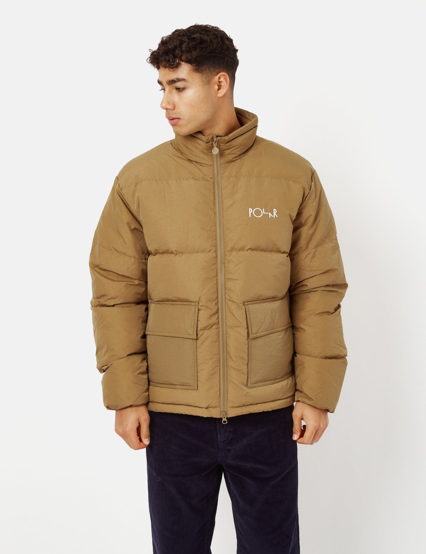 Polar Skate Co. Pocket Puffer Jacket - Antique Gold I Urban Excess