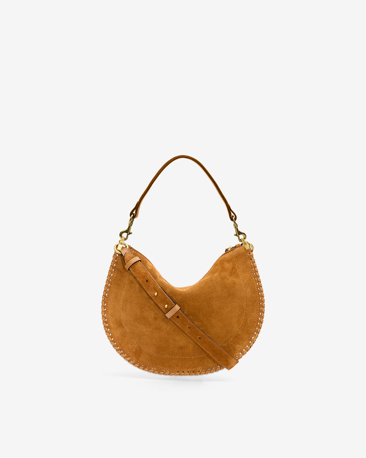 OSKAN SOFT ZIPPED BAG Woman cognac | ISABEL MARANT Official online