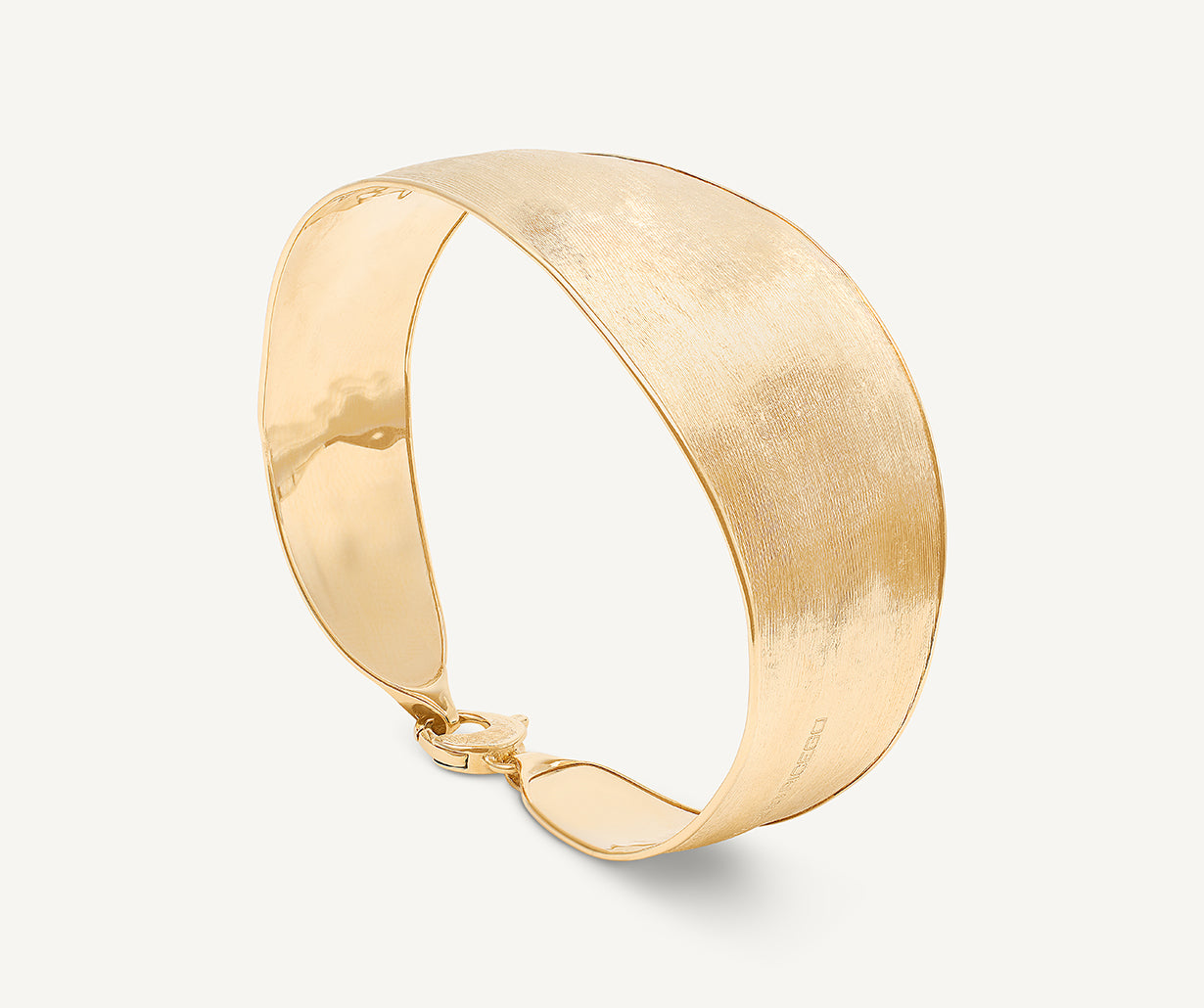 18K Yellow Gold Bangle, Large Width – Marco Bicego