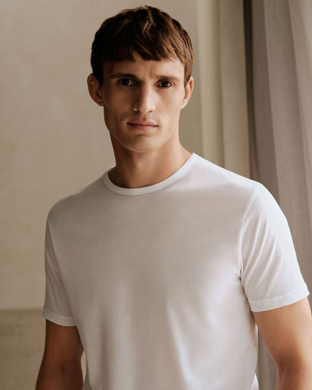 Women's Cotton Cami in Black | Sunspel