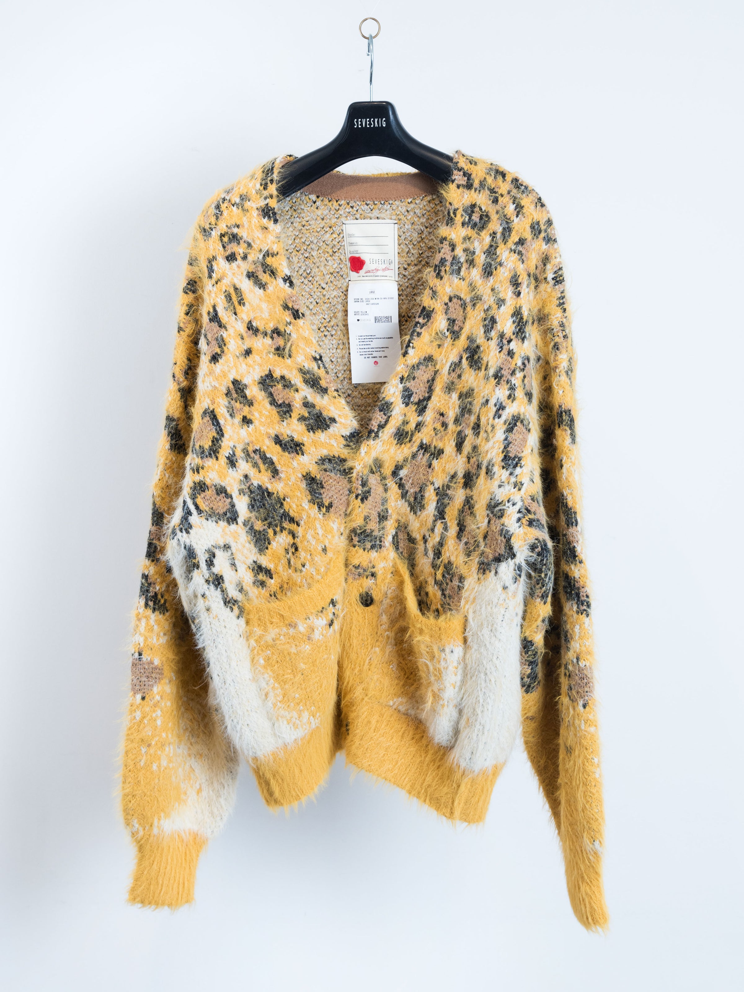 2024aw] SEVESKIG / Fading Leopard Knit Cardigan – utility-harajuku-jp