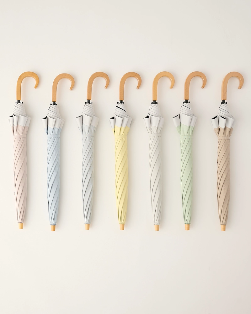 サンバリア100 折りたたみ日傘 2段折 / コンビmokuグレー