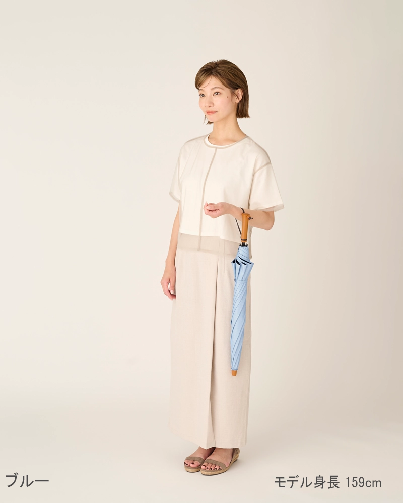 2段折 / フロスト | 完全遮光日傘｜サンバリア100