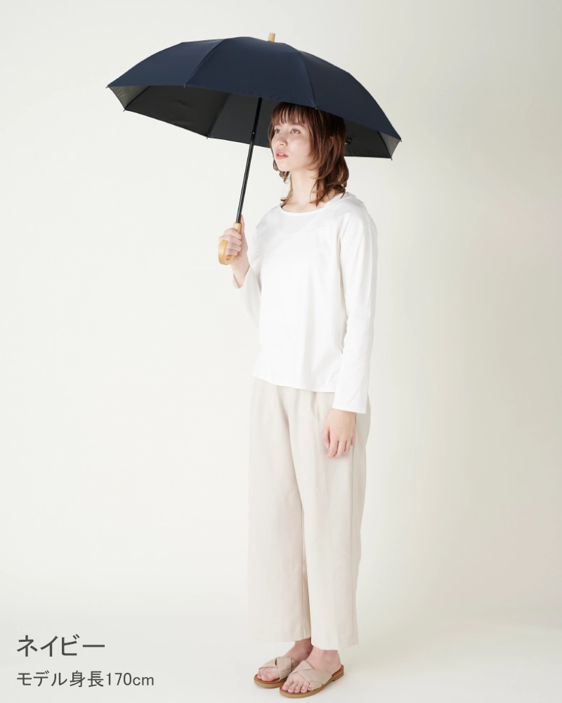 2段折 / 無地 | 完全遮光日傘｜サンバリア100