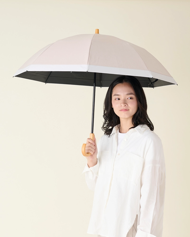 2段折 / コンビmoku | 完全遮光日傘｜サンバリア100