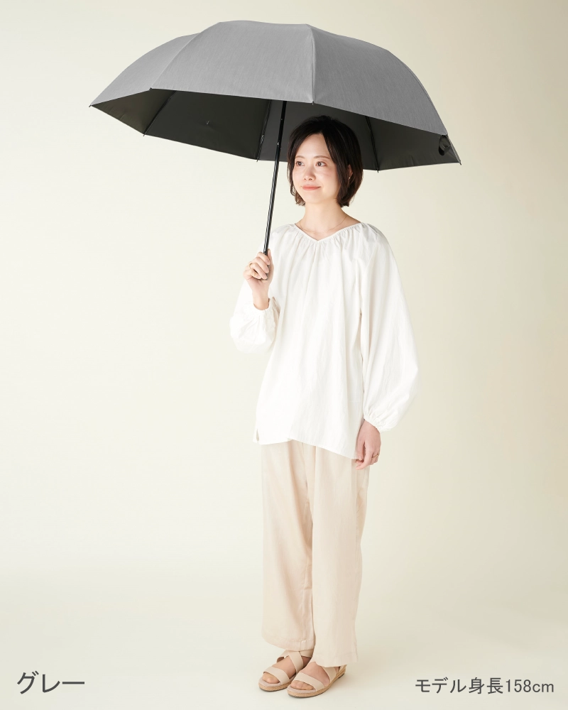 2段折 大判 / フロスト | 完全遮光日傘｜サンバリア100