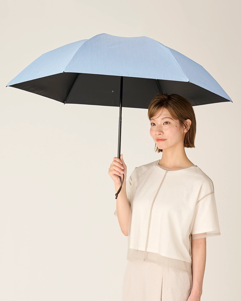 3段折 / フロスト | 完全遮光日傘｜サンバリア100