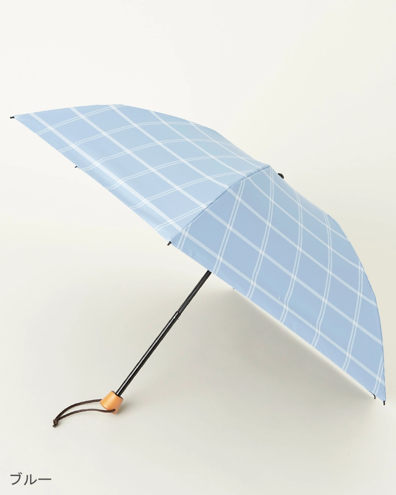 3段折 / チェック | 完全遮光日傘｜サンバリア100