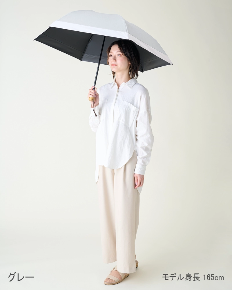 3段折 / コンビmoku | 完全遮光日傘｜サンバリア100