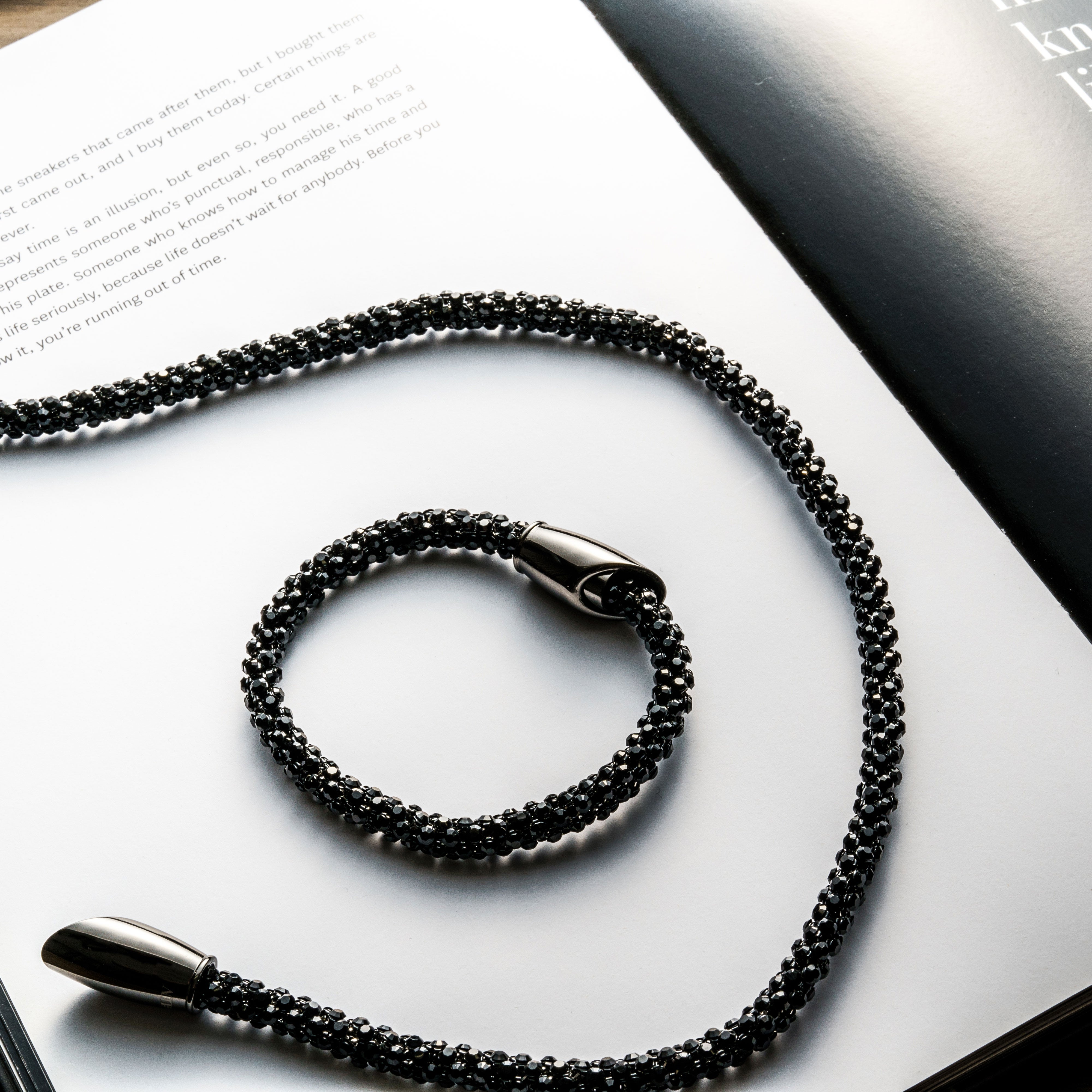 未使用】VARTIX#LUVブレスレットジェットブラック手首18cm