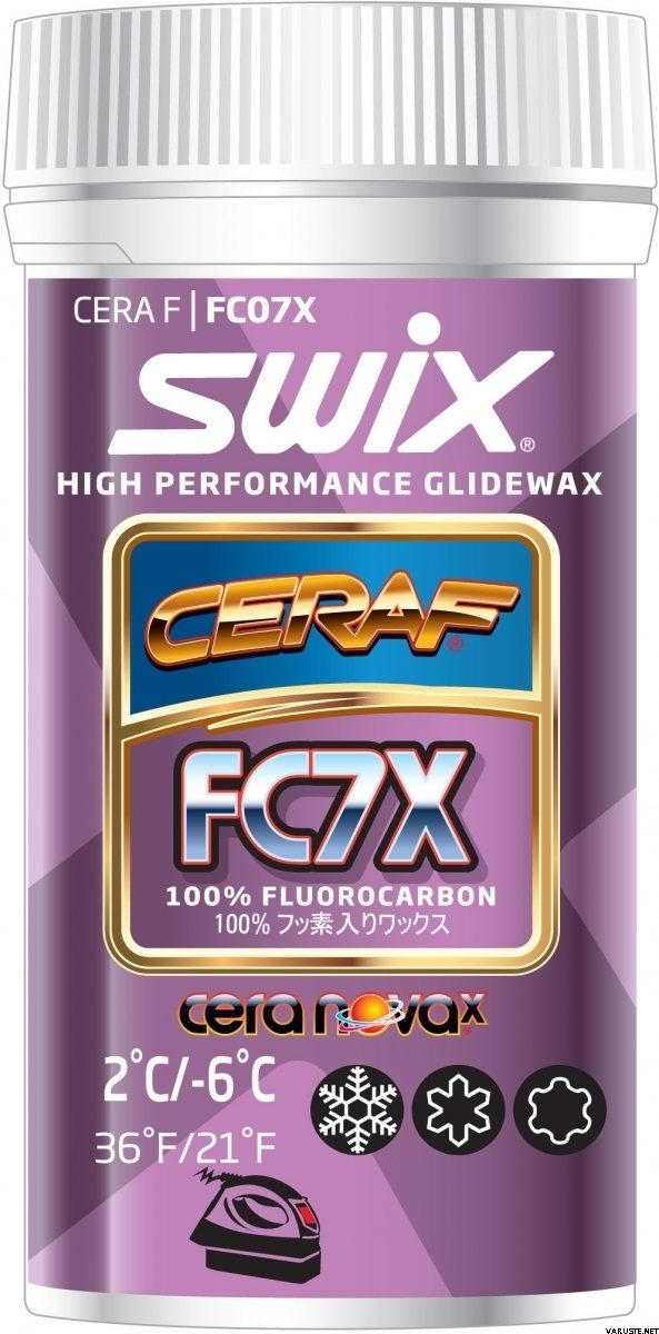 Swix FC7X Cera F powder +2°C/-6°C, 30g | Surfaces | Varuste.net