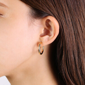 AGVA1500__YG ゴールド フープピアス｜ピアス｜ヴァンドーム青山