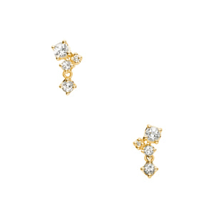 AJVA2378__TH ホワイトトパーズ ダイヤモンド ピアス｜ピアス｜ヴァン