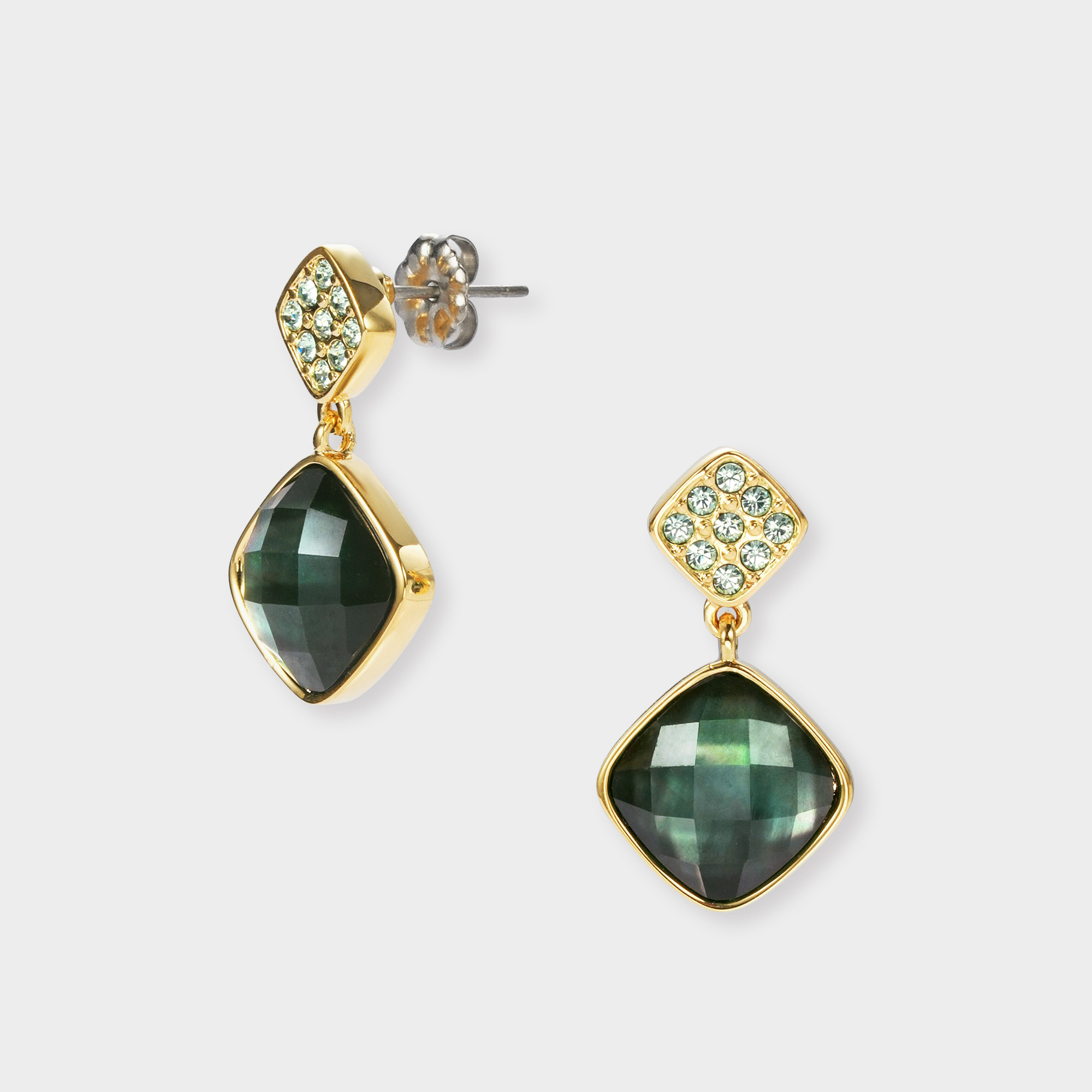 VBMA4777__DM シェル カラーストーン ピアス｜ピアス｜ヴァンドーム