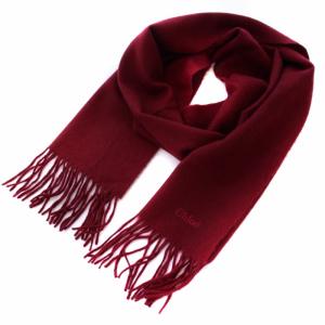 FOULARDS マフラー ストール ロゴ刺繍 ベージュ（2023/06/16買取