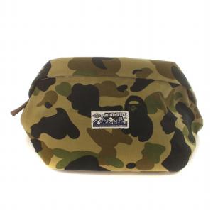 ウエストバッグ ボディバッグ キャンバス カモフラ 迷彩柄 ベージュ