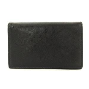 カードケース 定期入れ 名刺入れ ロゴ レザー 黒 ブラック（2024/12/01