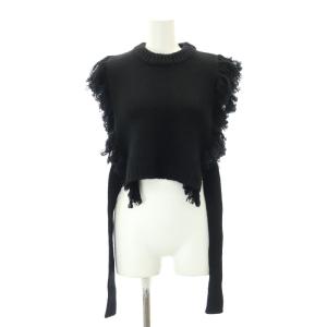 23AW FRINGE SWEATER VEST ニットベスト プルオーバー フリンジ サイド