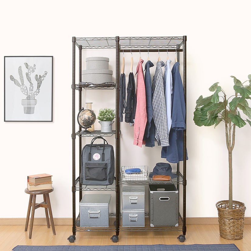 ルミナス ノワール ワードローブラック 幅100cm | ルミナス