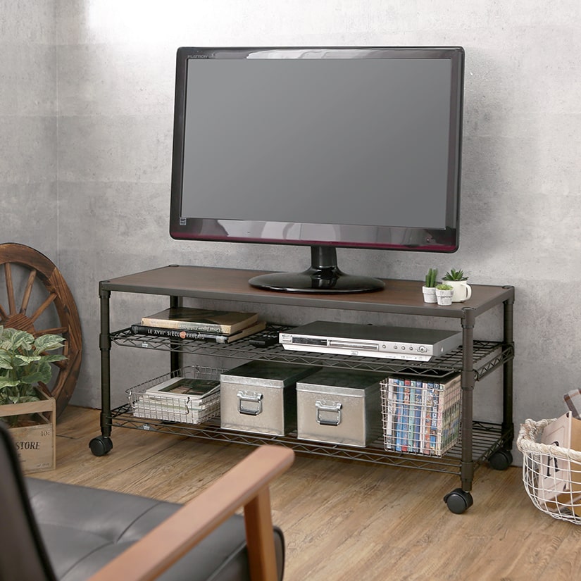 ルミナス ノワール テレビ台ラック 3段 幅110cm | ルミナス