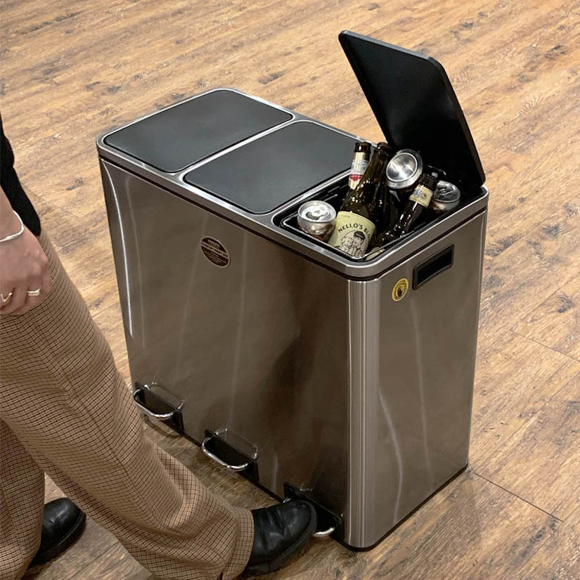 ダルトン DULTON ゴミ箱 分別 ダストボックス 18L ×3 ペダル式