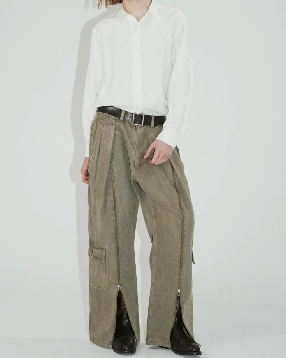 ensou.(エンソウ)】Parachute Pants/ Olive - VELVET