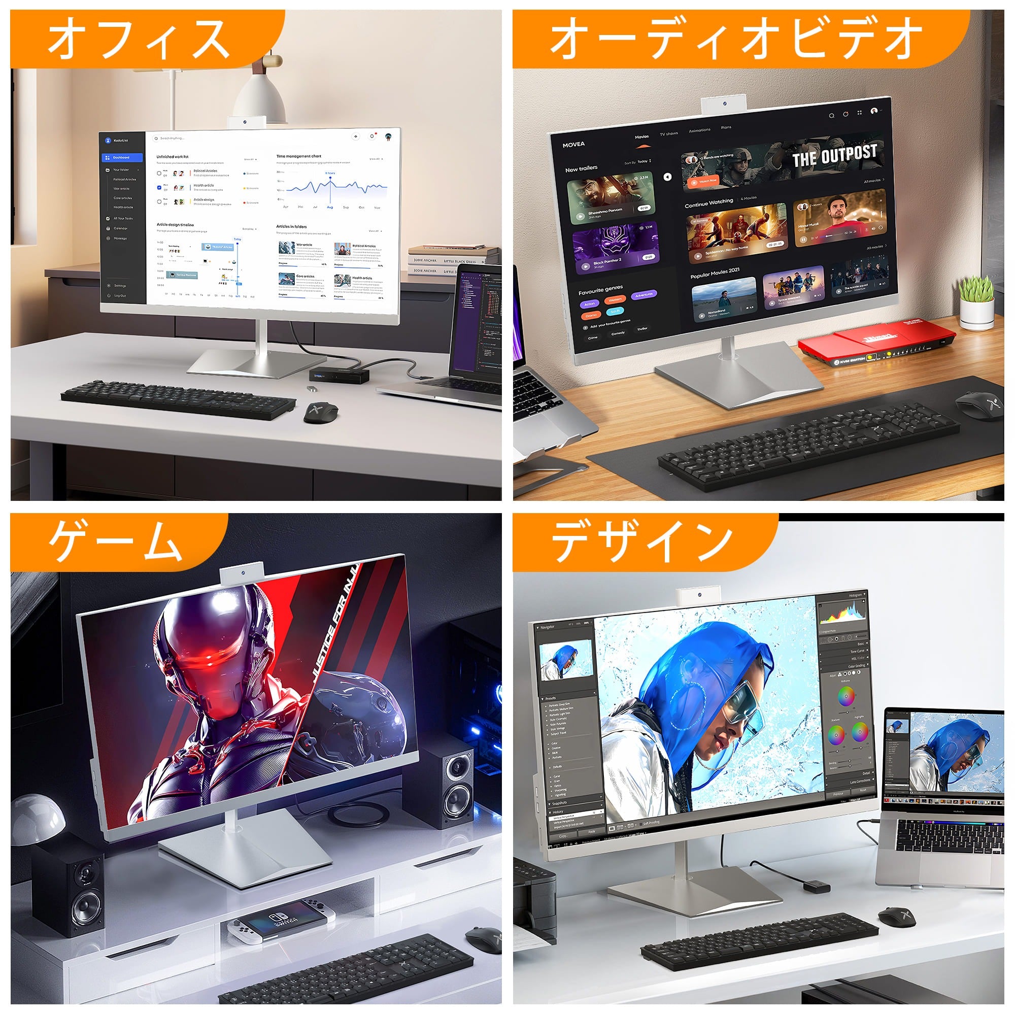 VETESA 24型 新品 一体型デスクトップPC》Office付き Windows11 第3