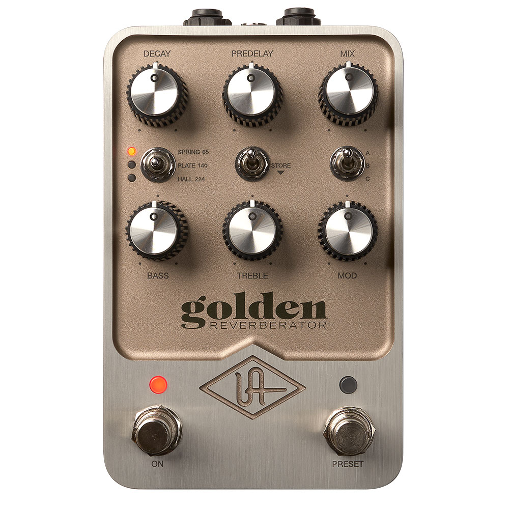 UA Golden Reverberator - Universal Audio Reverb Pedal - Golden