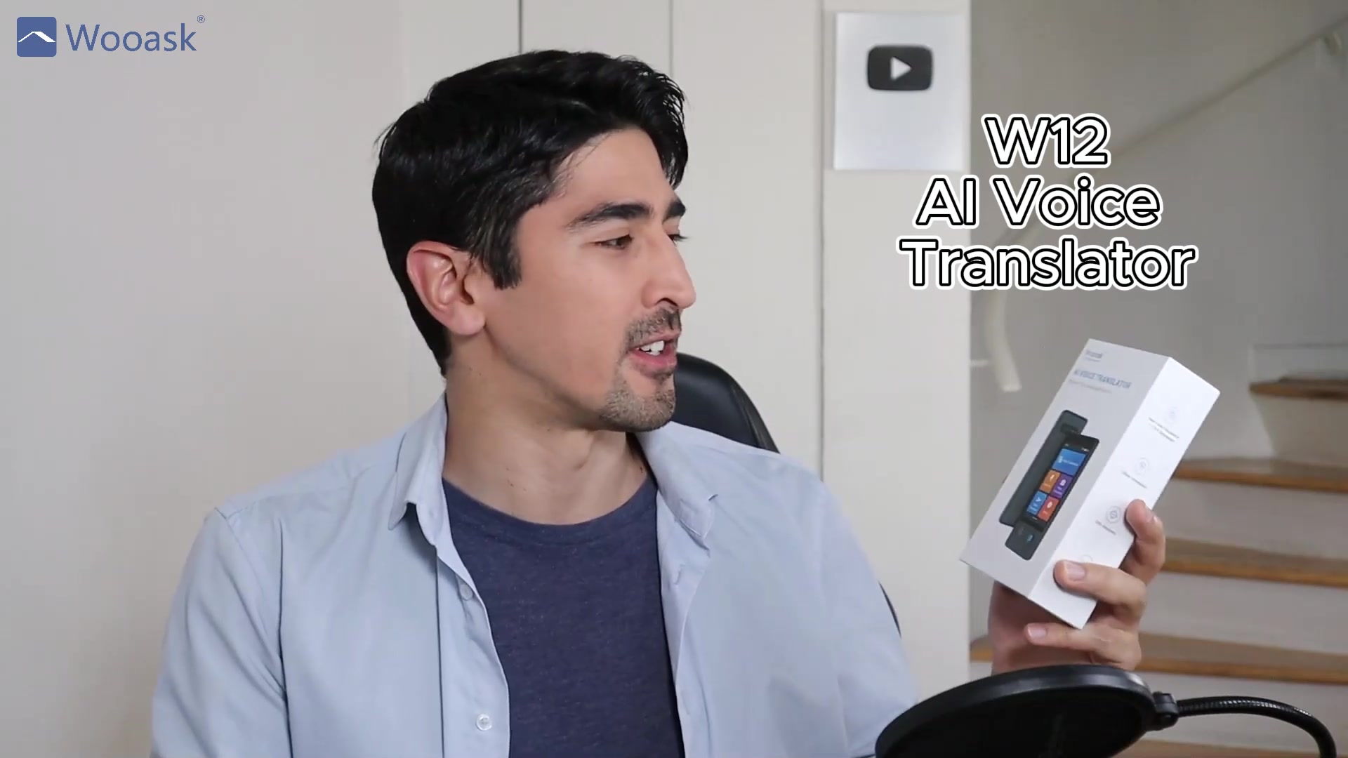 Wooask W12 Language Translator Device,No WiFi Needed,Real Time