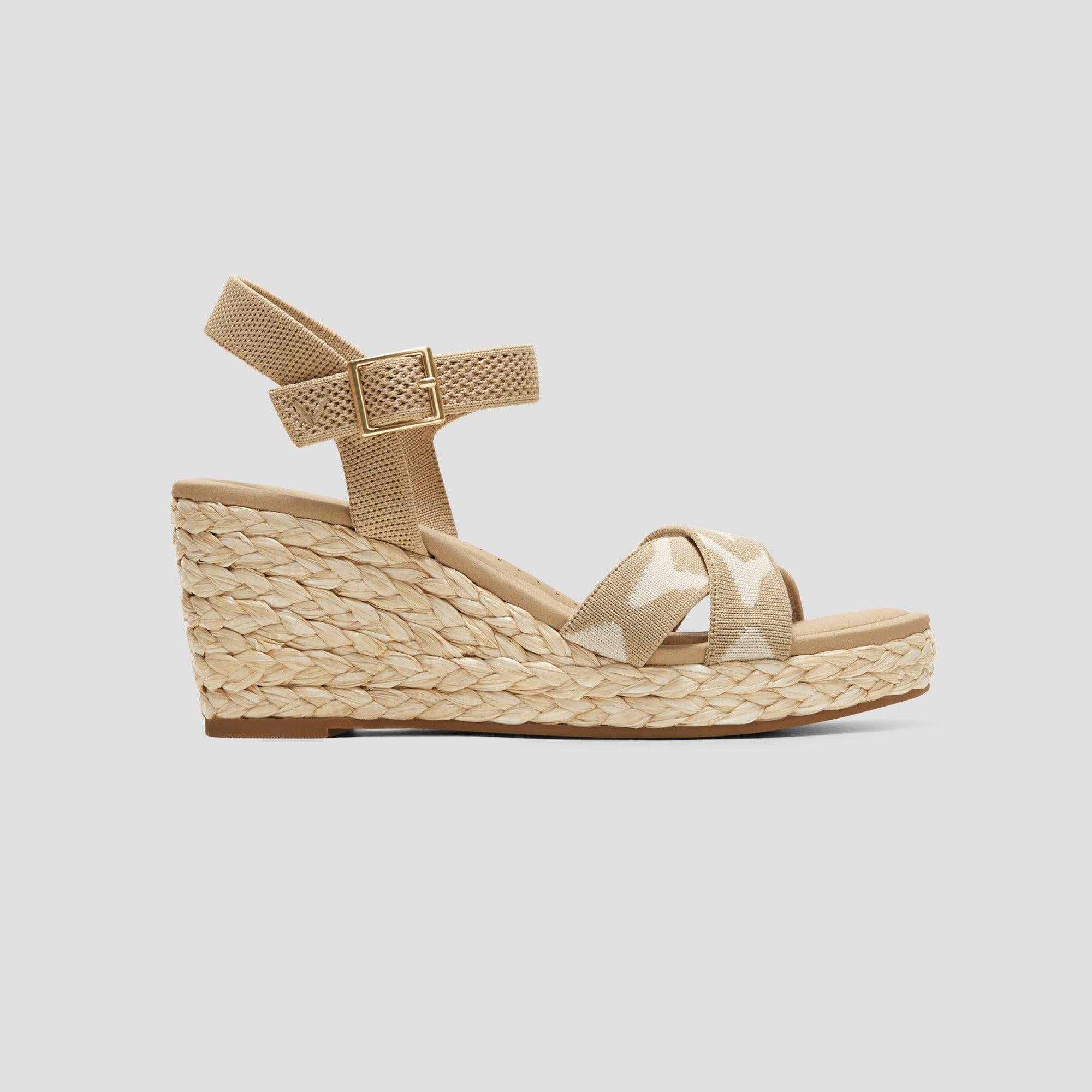 Sally Pro] AdaptAll™ ラウンドトゥ ウェッジヒール サンダル – VIVAIA