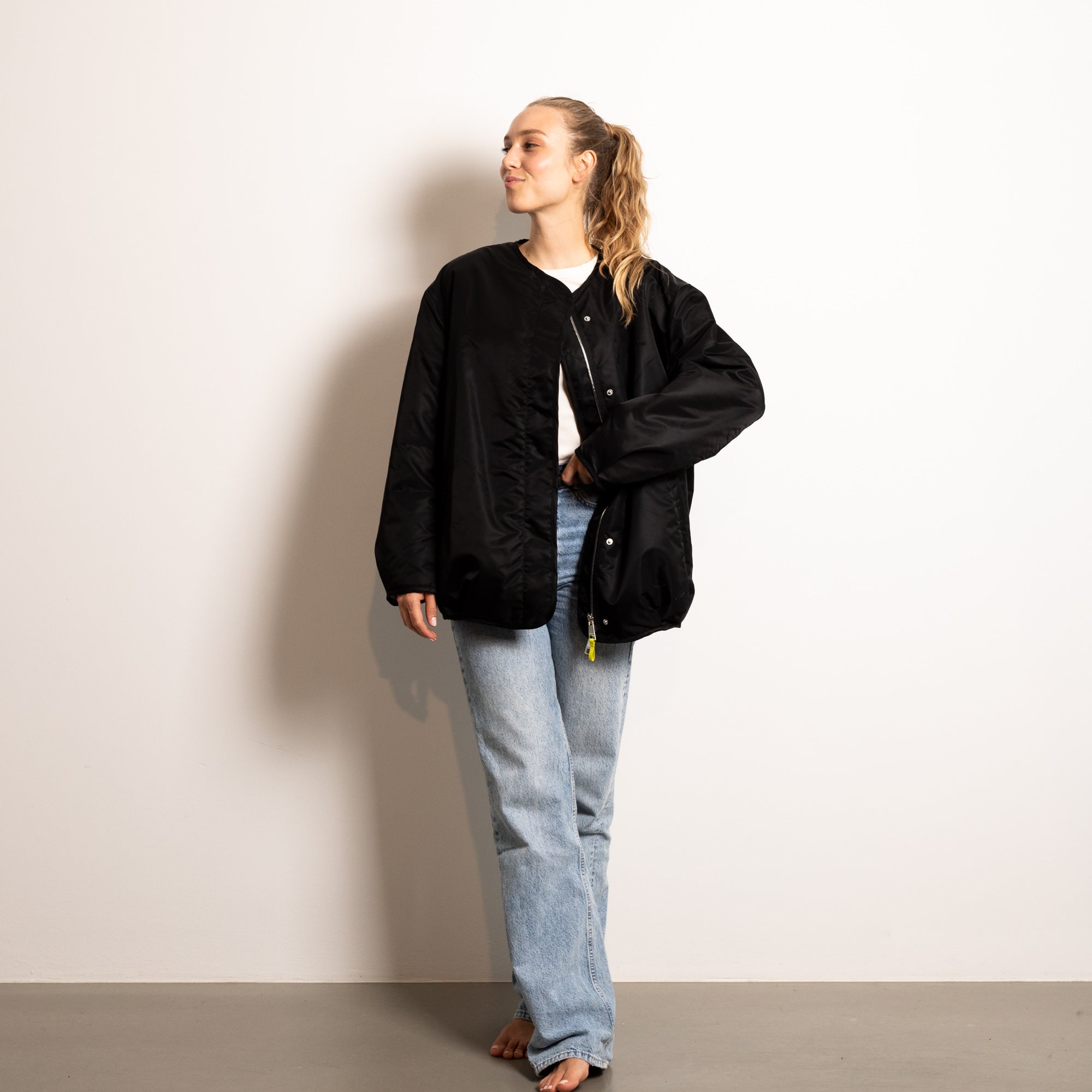 Reversible Bomber Jacket - black/sand - VIVI MARI