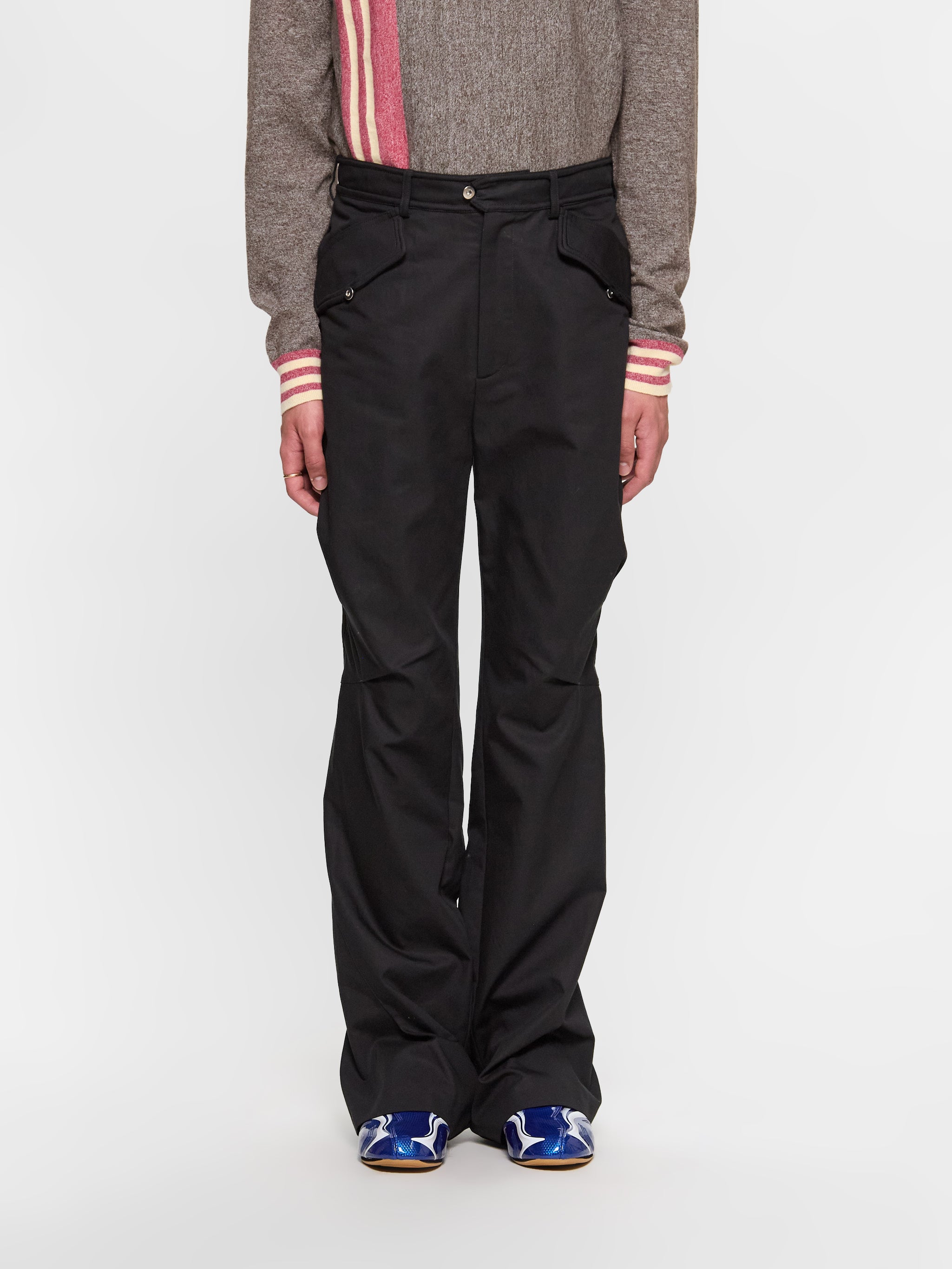KIKO KOSTADINOV - Alec K-Dart Trousers in Black Sable - KKSS25T05