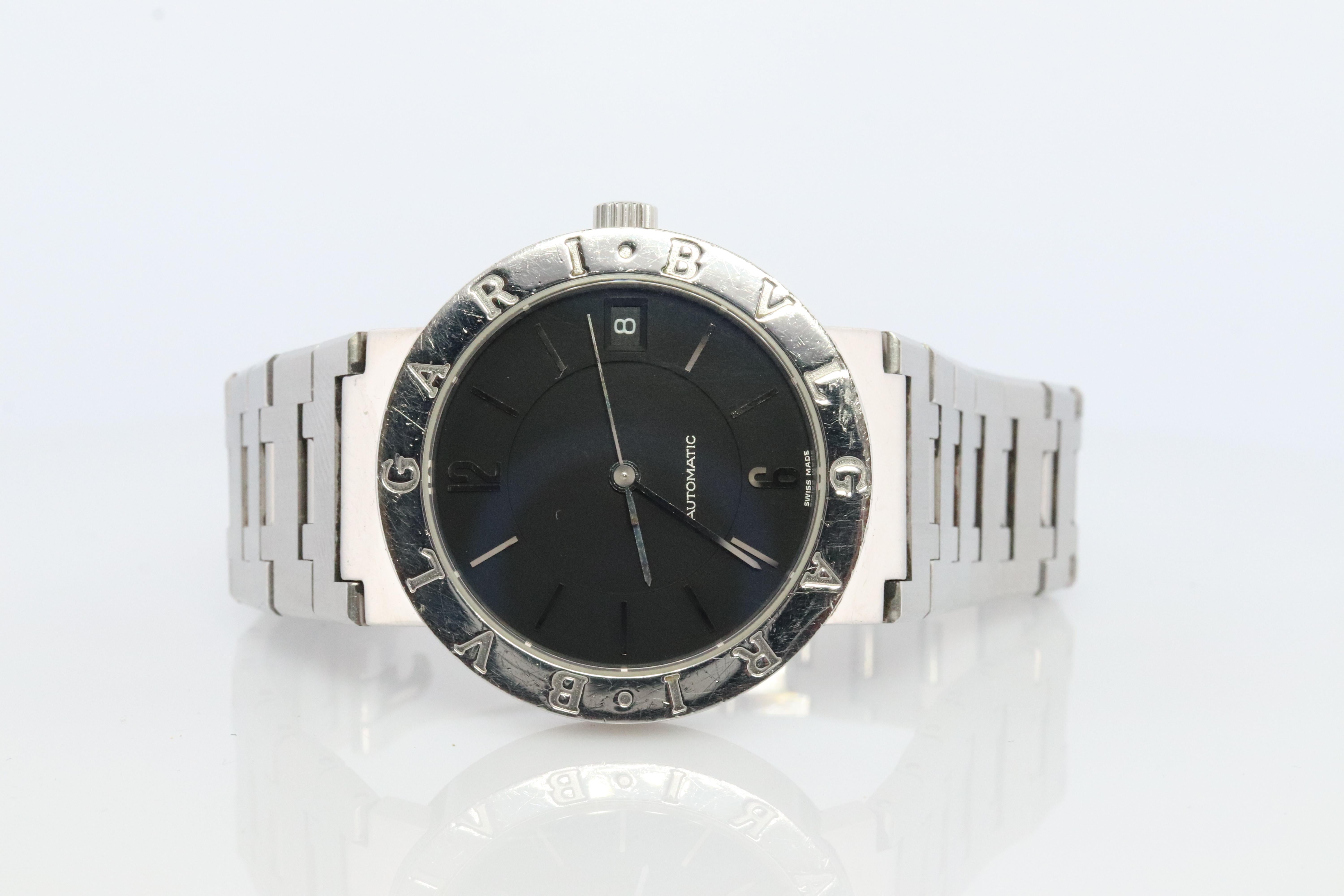 Bulgari Watch. Bvlgari BB 33 SS Automatic Mens watch. Stainless