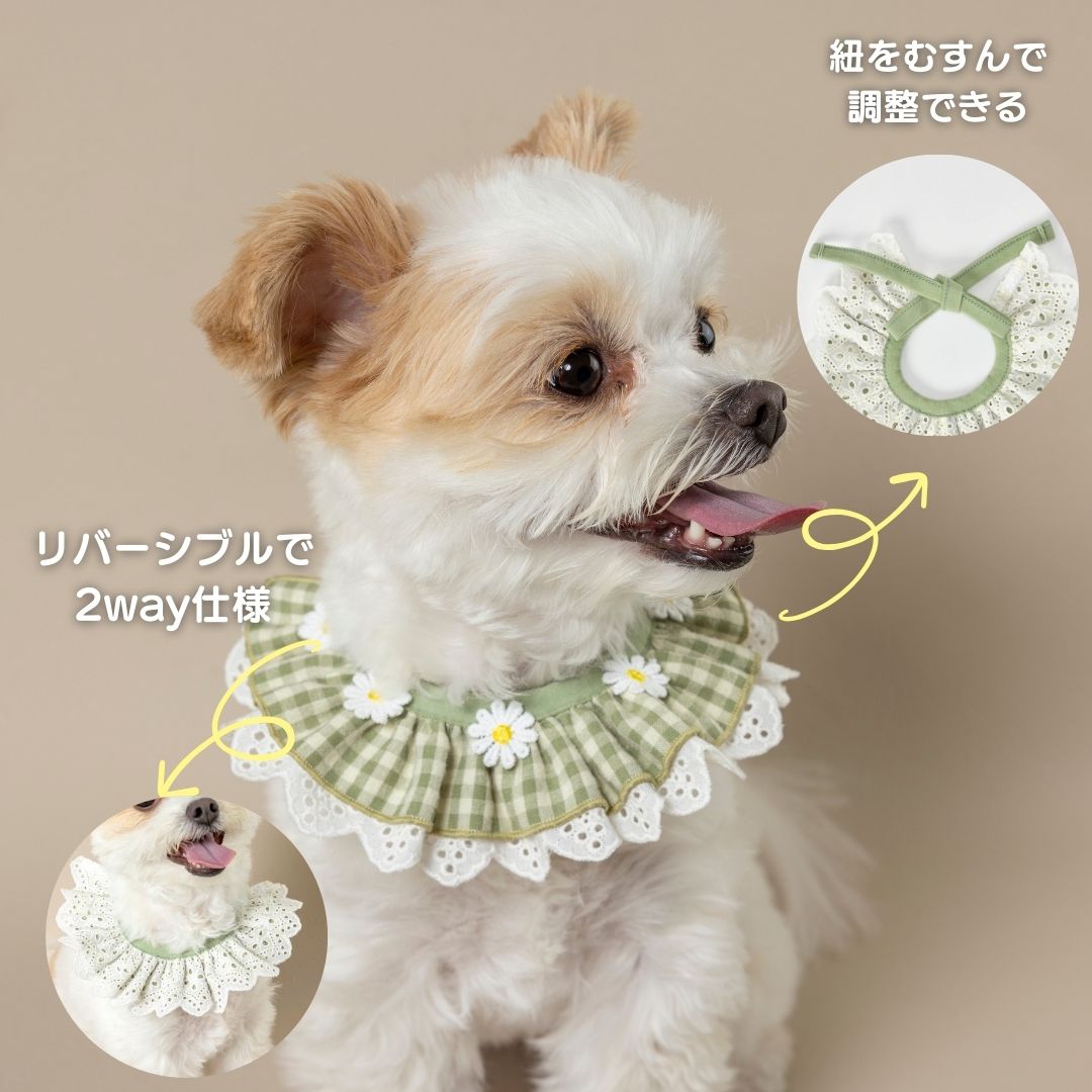 お花刺しゅうワッペンスタイ S/M/L Un TouTou -アントゥトゥ- 犬用