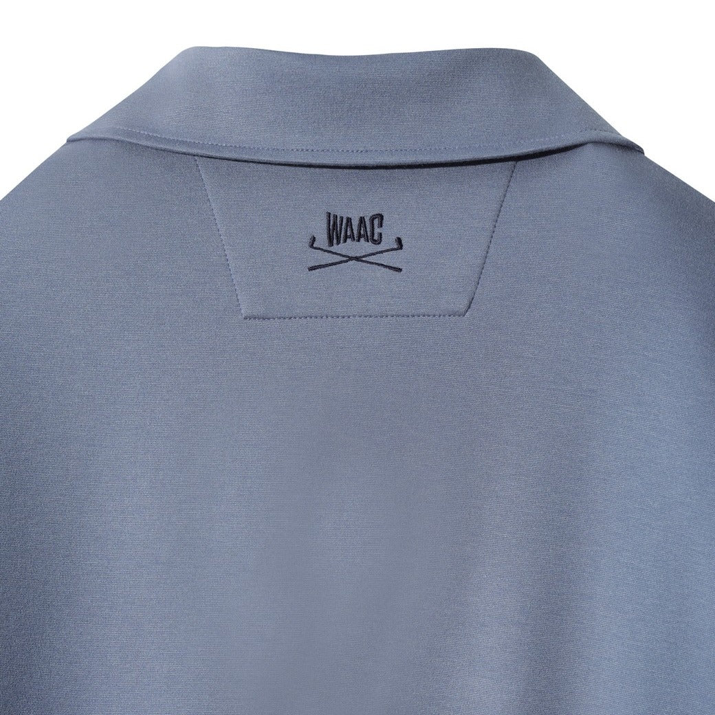 WAAC X JONES】WOMEN ハーフジップスウェットシャツ サックスブルー
