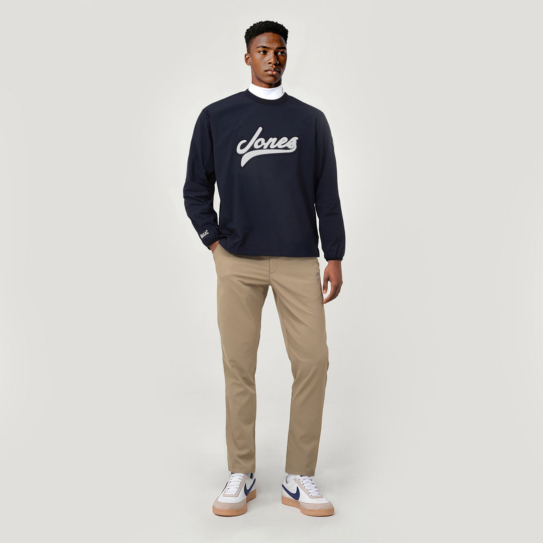 WAAC X JONES】MEN カーブロゴプルオーバー ネイビー