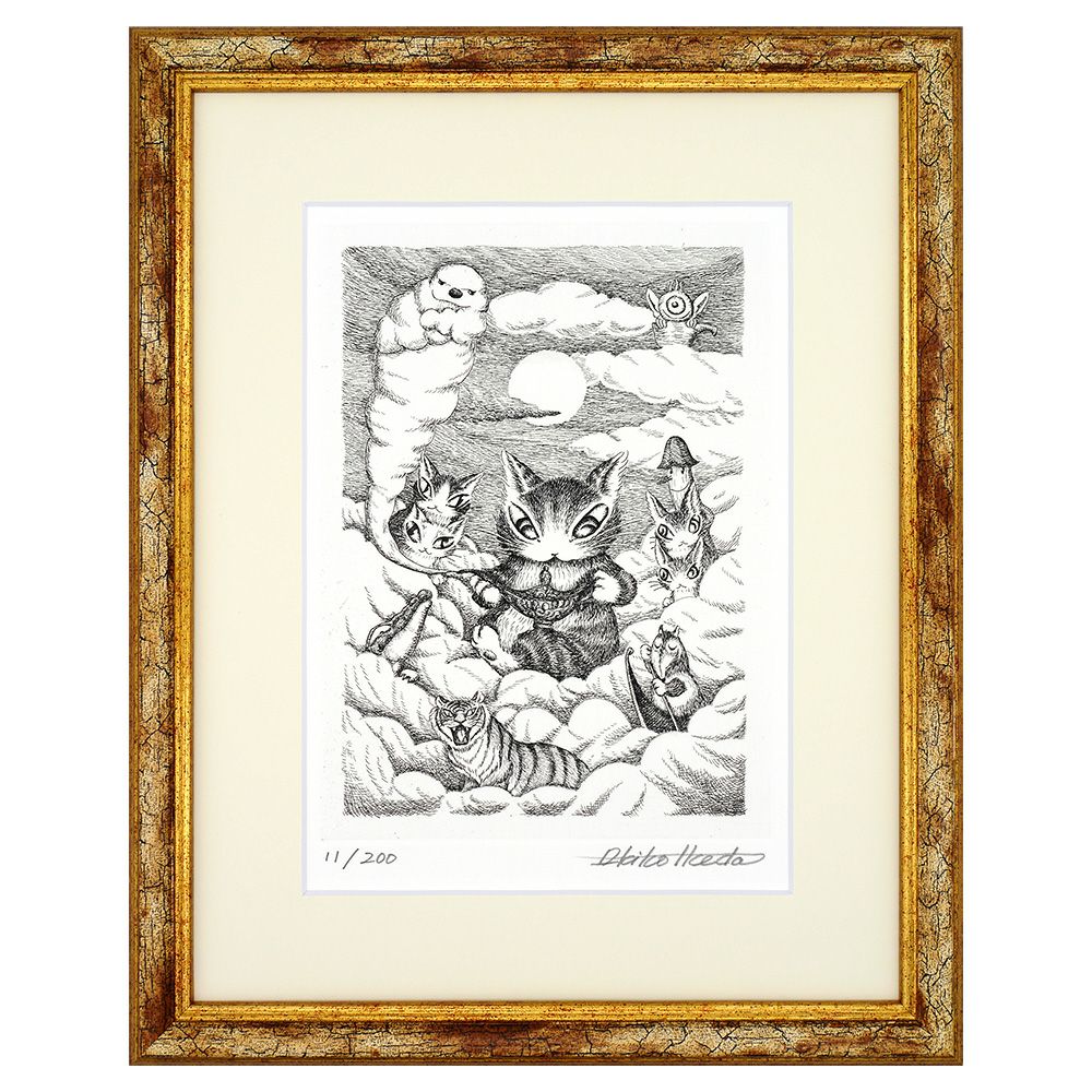 銅版画「ダヤン、奇妙な夢をみる」 | わちふぃーるどオンラインショップ