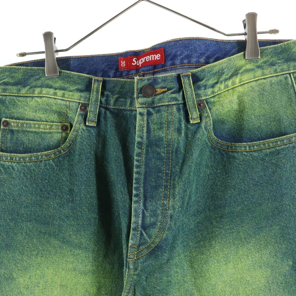 SUPREME(シュプリーム) 23AW Regular Jean Overspray Green レギュラー