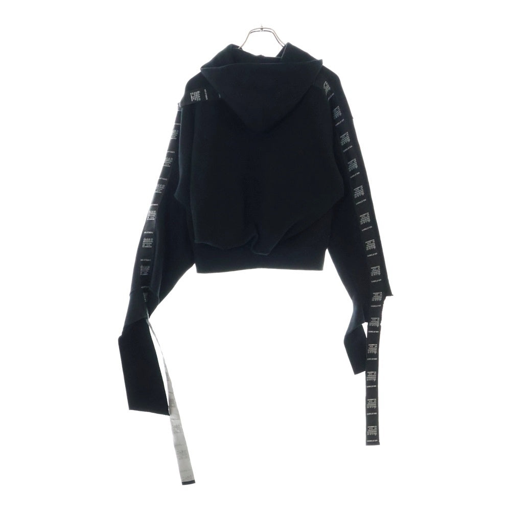 VETEMENTS(ヴェトモン) 18SS テープロゴプルオーバーパーカー ブラック