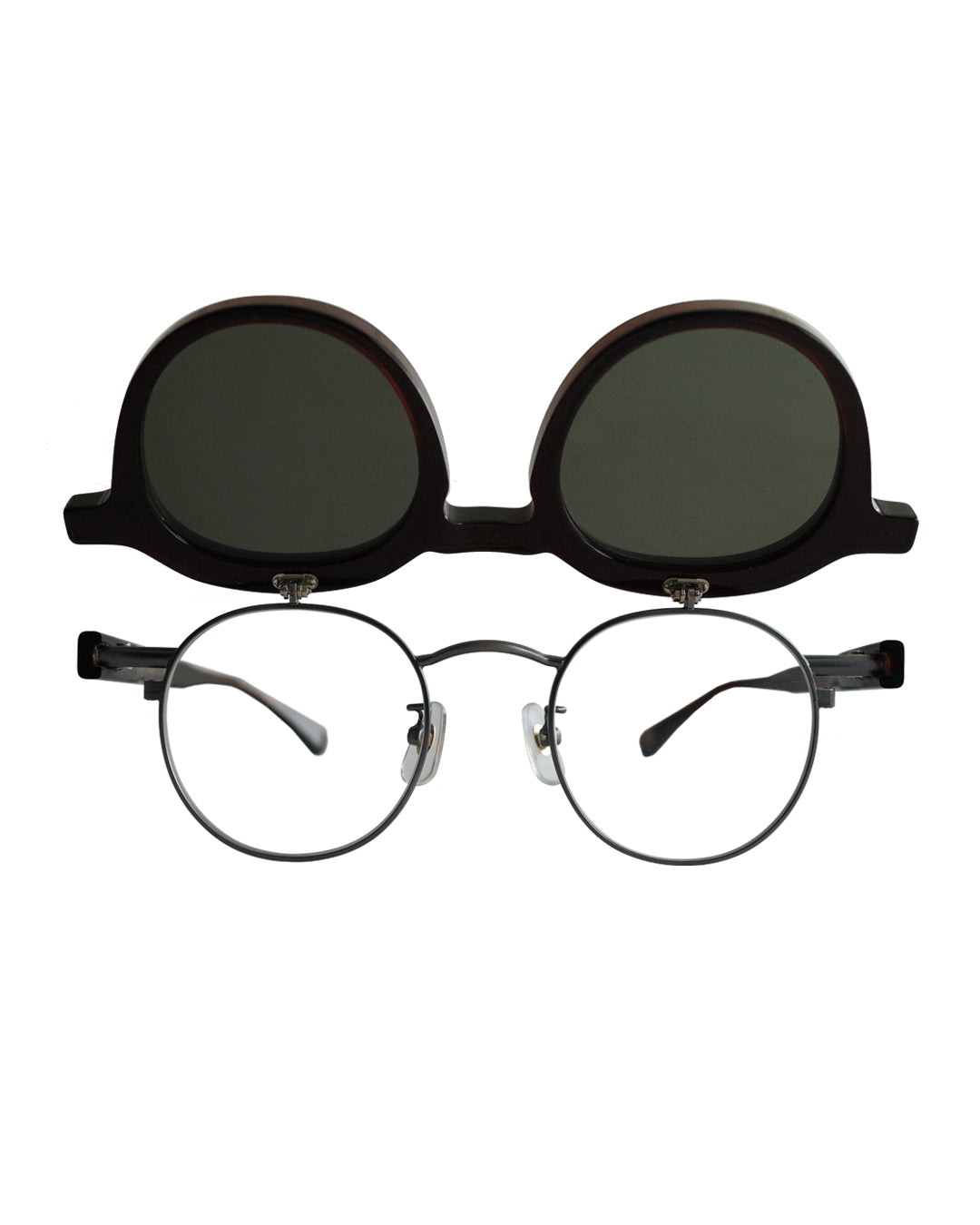 福井県鯖江産 / 跳ね上げ式 サングラスメガネ / 日本製 / WASEW