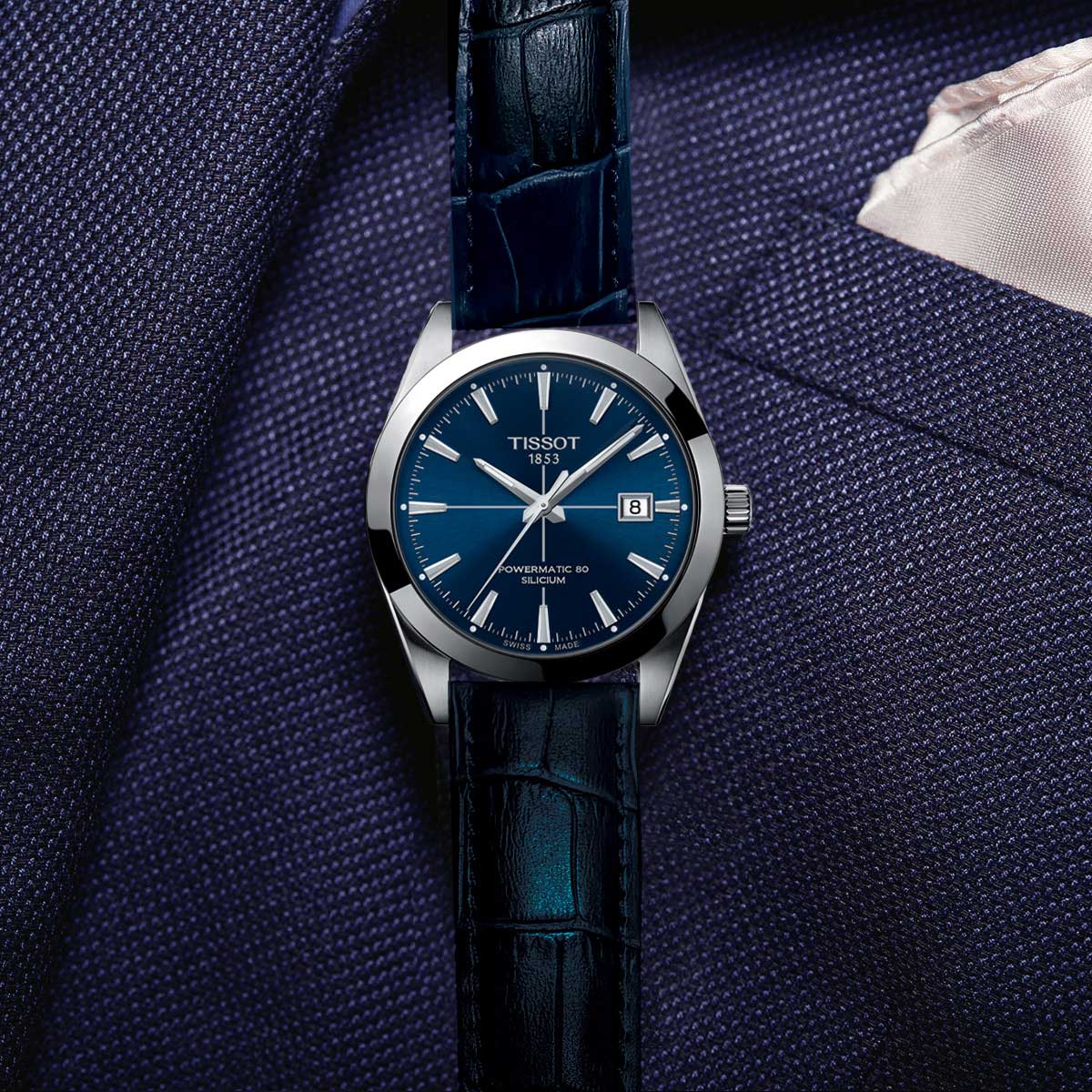 ジェントルマン〟のためのウオッチに美しいブルーダイアルの日本限定