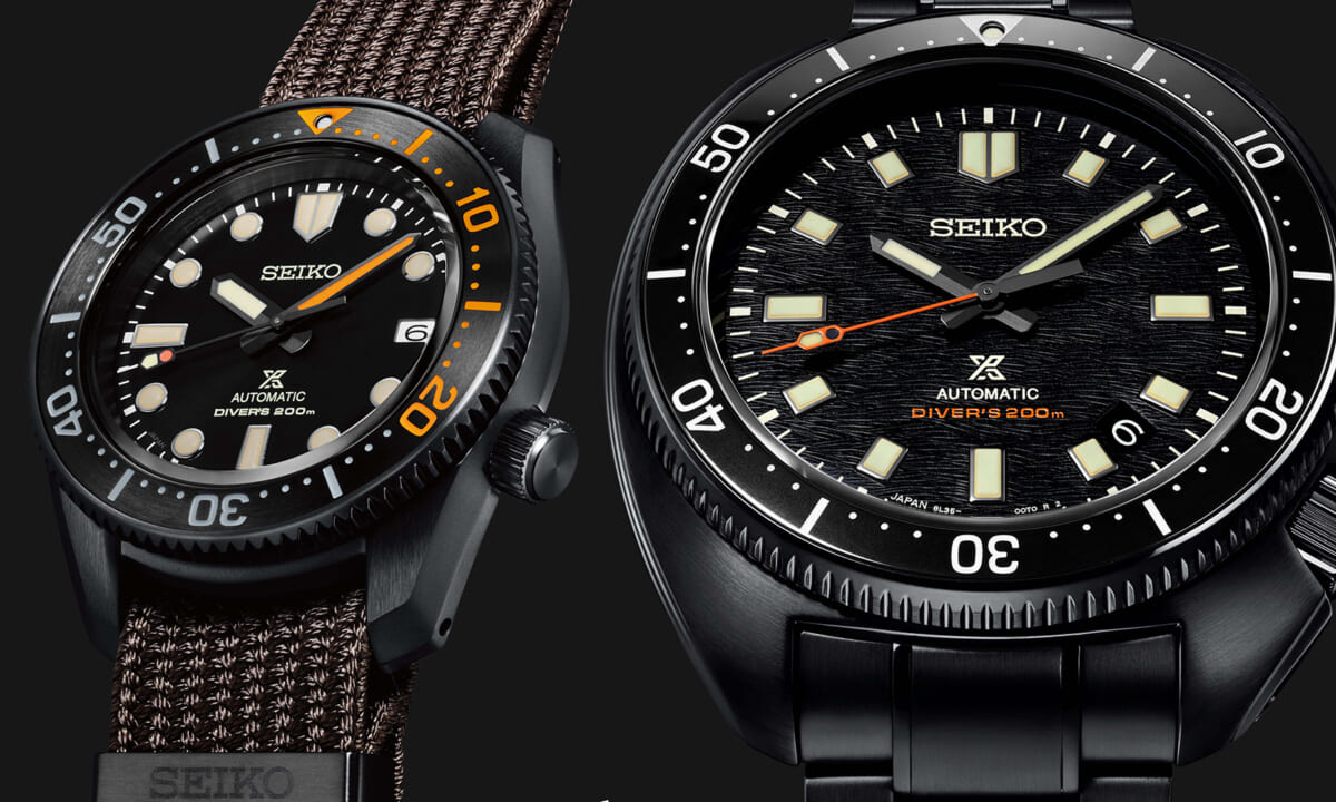 セイコーダイバーズの歴史的傑作をモダンに解釈したブラックウオッチが