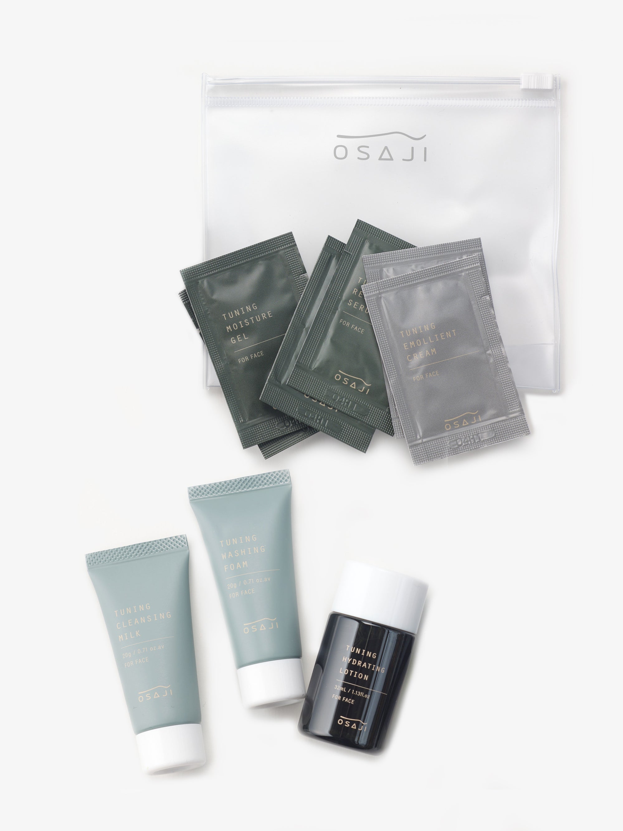チューニング スキンケア トライアルセット｜OSAJI