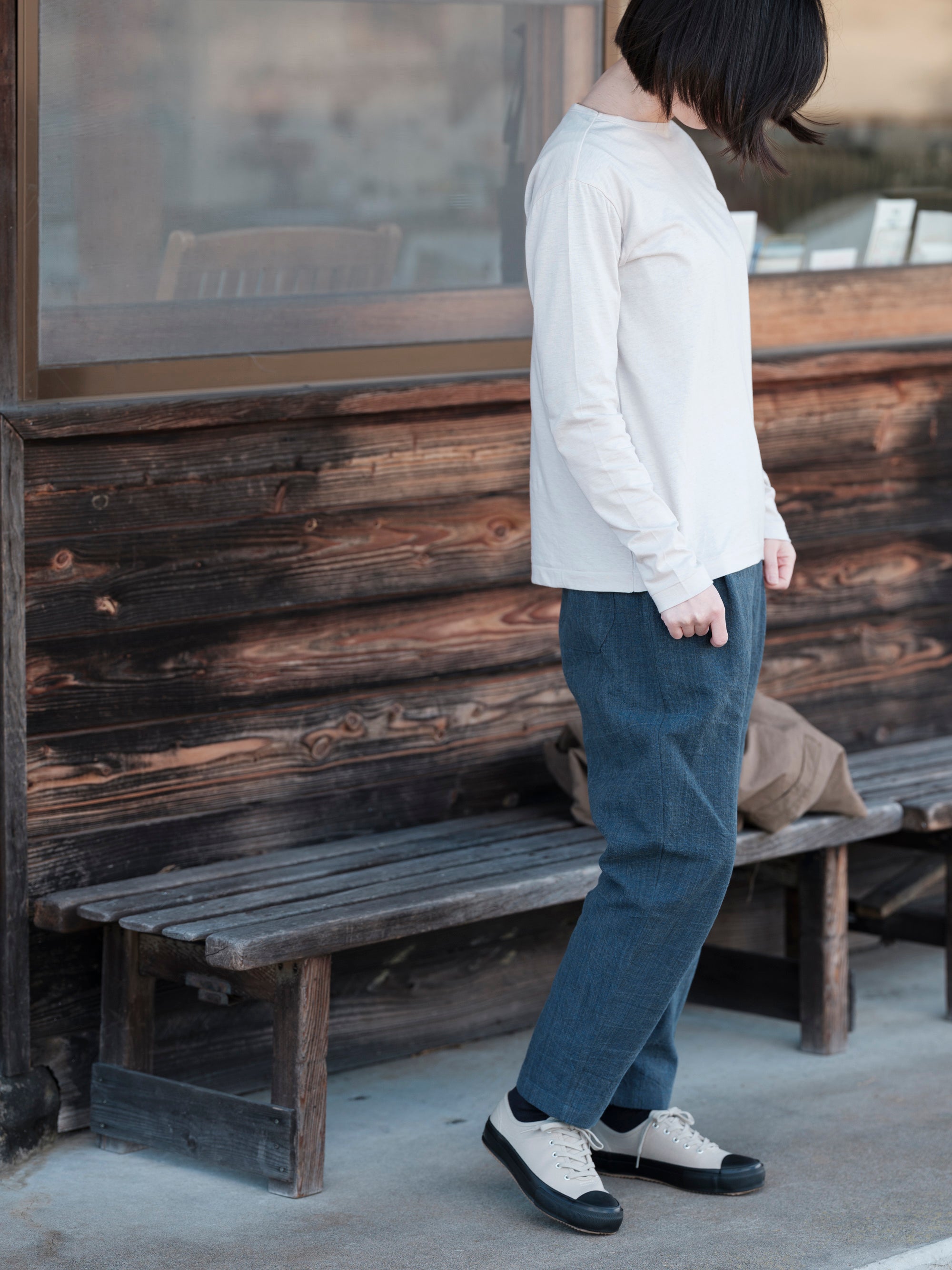 備後節織 1st.model 厚地 テーパードパンツ｜yohaku