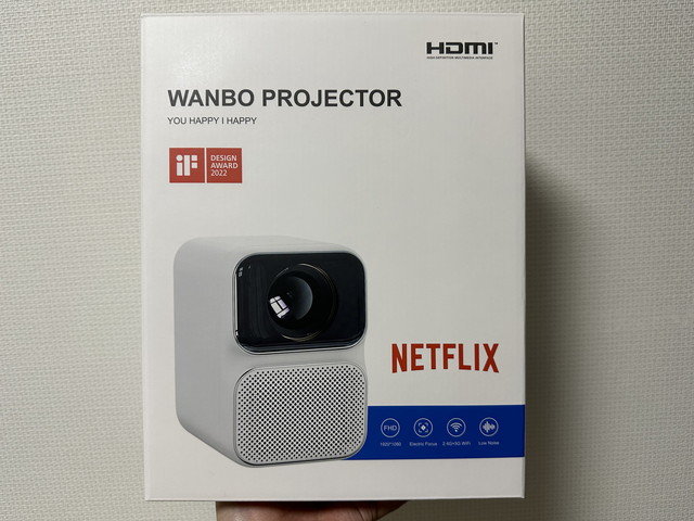 Netflix認定Linux OS搭載「WANBO TT Projector」が小型でネイティブ