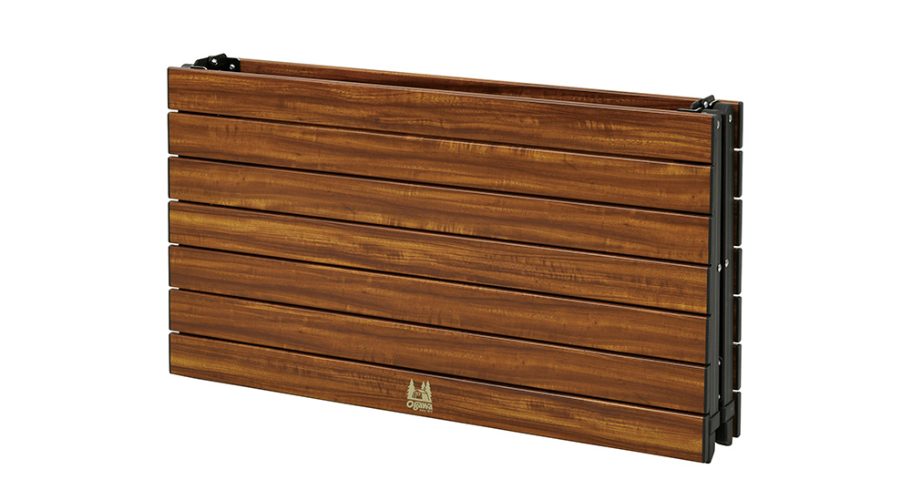 3段階で高さ調整できる！ ウッド調天板も◎な、オガワの新型アルミ