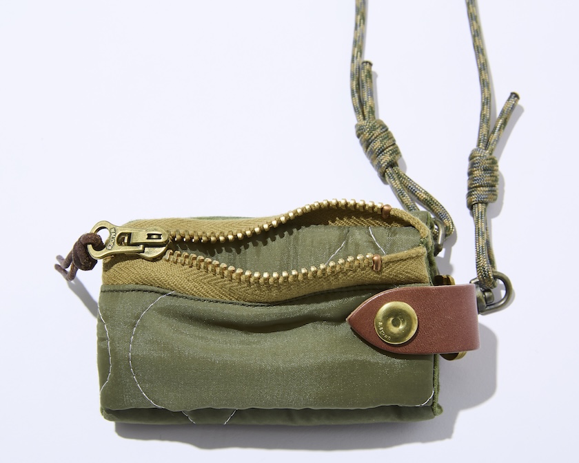 ミリタリーウエアを日常小物にアップサイクル。前回SOLD OUTしたガマ口