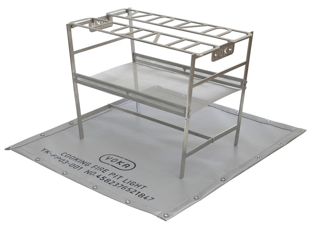 直火調理も楽しめるYOKAの人気焚き火台に、軽量モデルが仲間入り