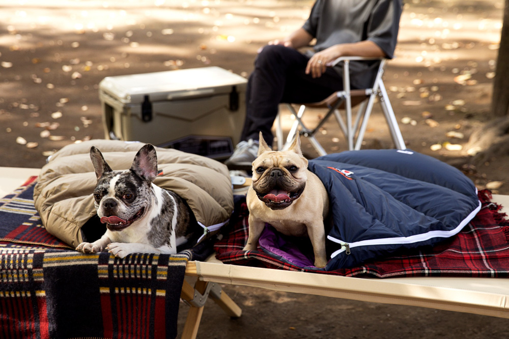 ナンガ製のペット用シュラフを発見！ 犬連れ冬キャンプもお任せの